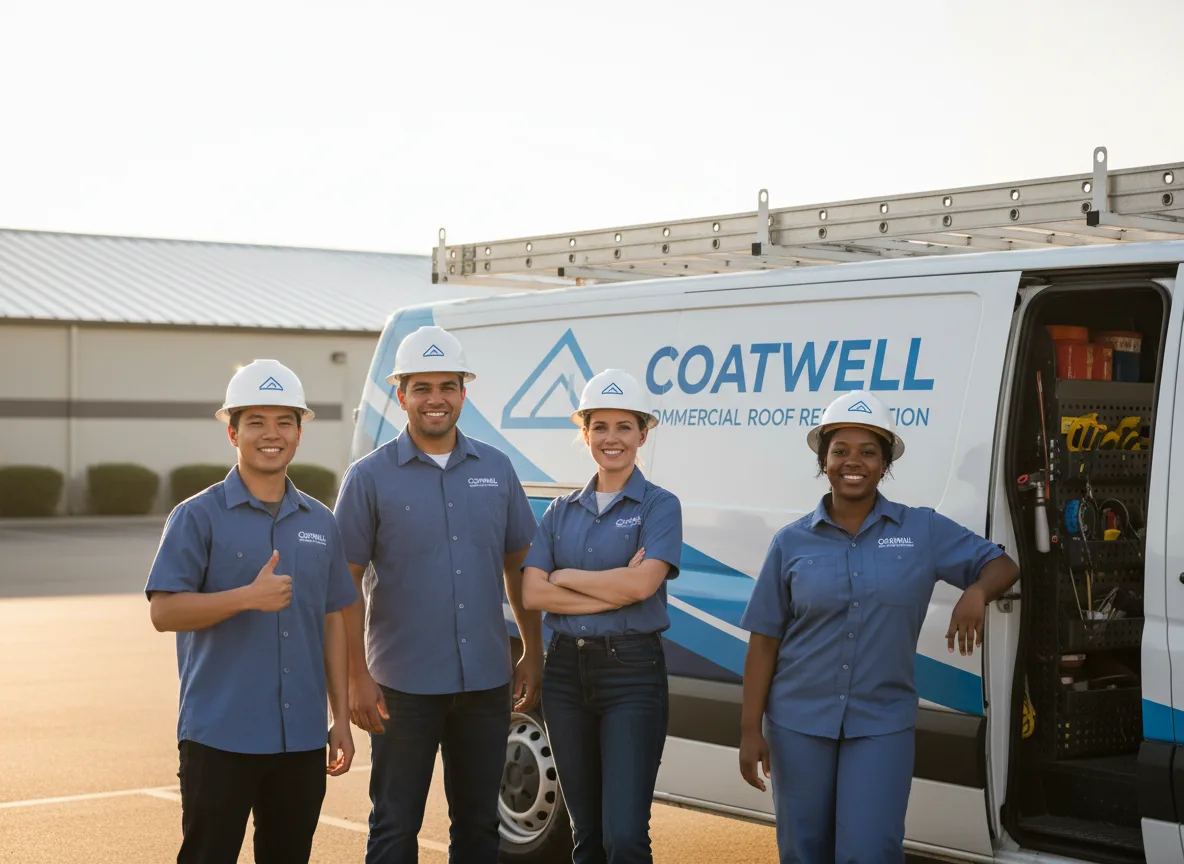 Commercial roof coating company in Farnhamville, IA